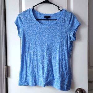 The Limited short sleeve with design print blue small